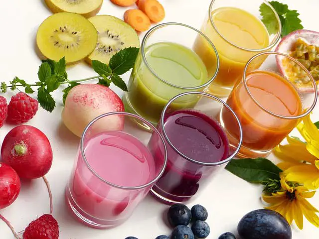 is naked juice healthy? image of juices and smoothies